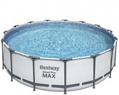 Каркасный бассейн BestWay Steel Pro Max 457х122 см + Насос-фильтр, лестница, тент, арт. 56438