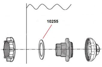 Уплотнительное кольцо для сетчатого соединителя, Intex 10255